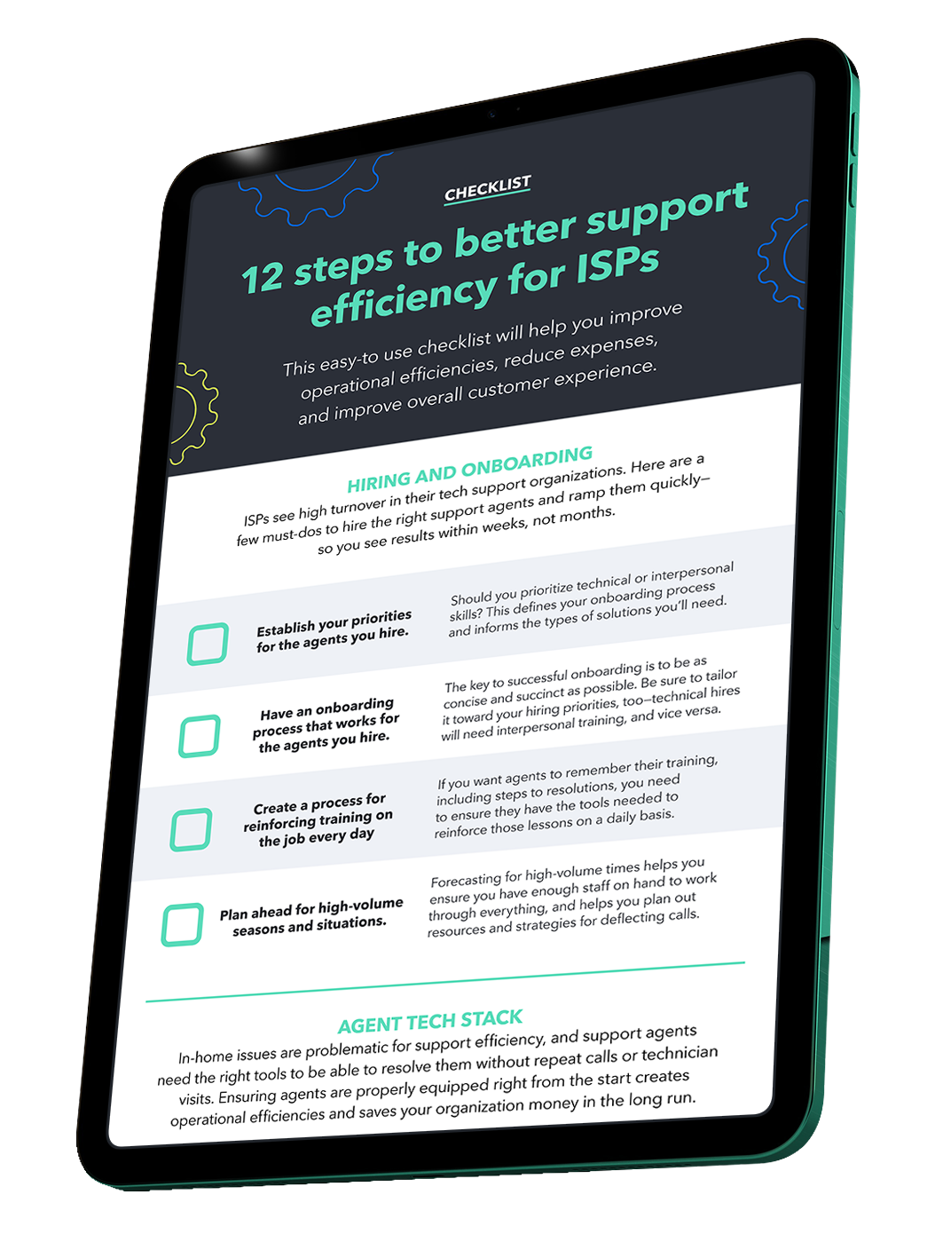 Checklist: 12 steps to better support efficiency